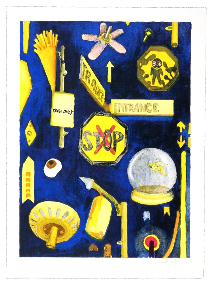 Litografía Boesen - Stop