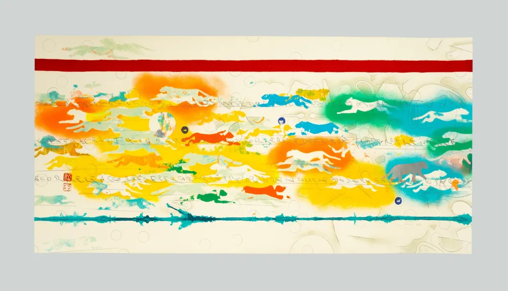 Serigrafía Boetti - Pantere