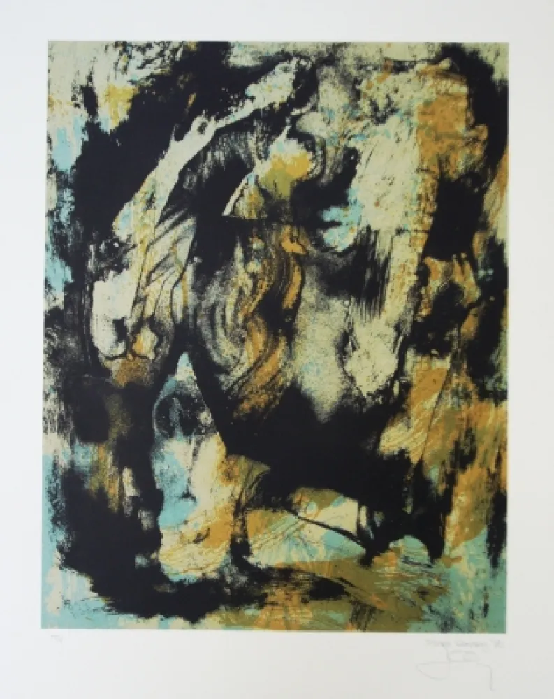 Litografía Bohary - Water fall city