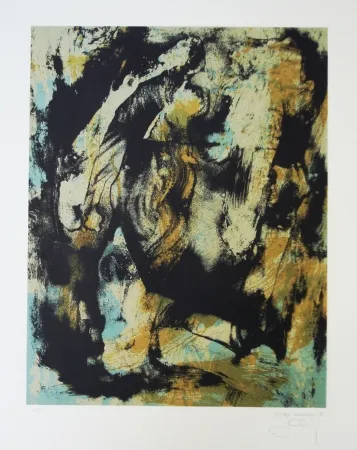 Litografía Bohary - Water fall city