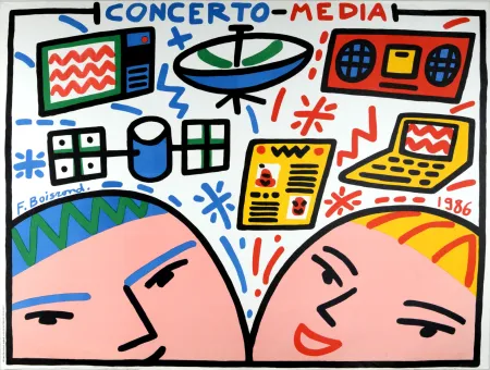 Litografía Boisrond - Concerto Media, 1986