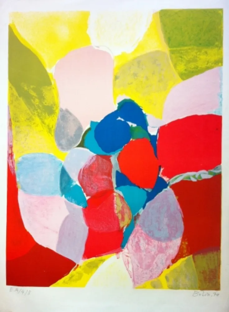 Litografía Bolin - Composition 3
