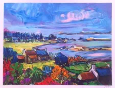 Litografía Bolorè  - La bretagne