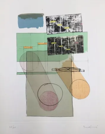 Litografía Bonalumi - La casa del vento