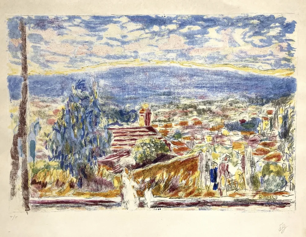 Litografía Bonnard -  La Montagne Bleue