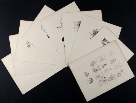 Múltiple Bonnard - La Vie de Sainte Monique, Suite de bois non utilisés #I, 1930