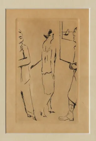 Aguafuerte Bonnard - Lady in the Street