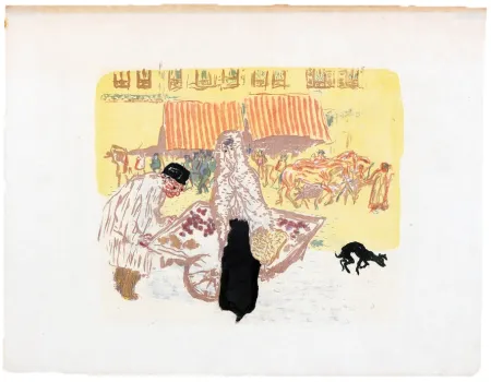 Litografía Bonnard - Quelques aspects de la vie de Paris 5