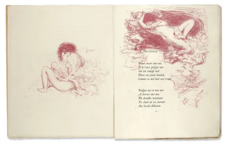 Libro Ilustrado Bonnard - Verlaine. PARALLÈLEMENT. 109 lithographies originales (Vollard 1900)
