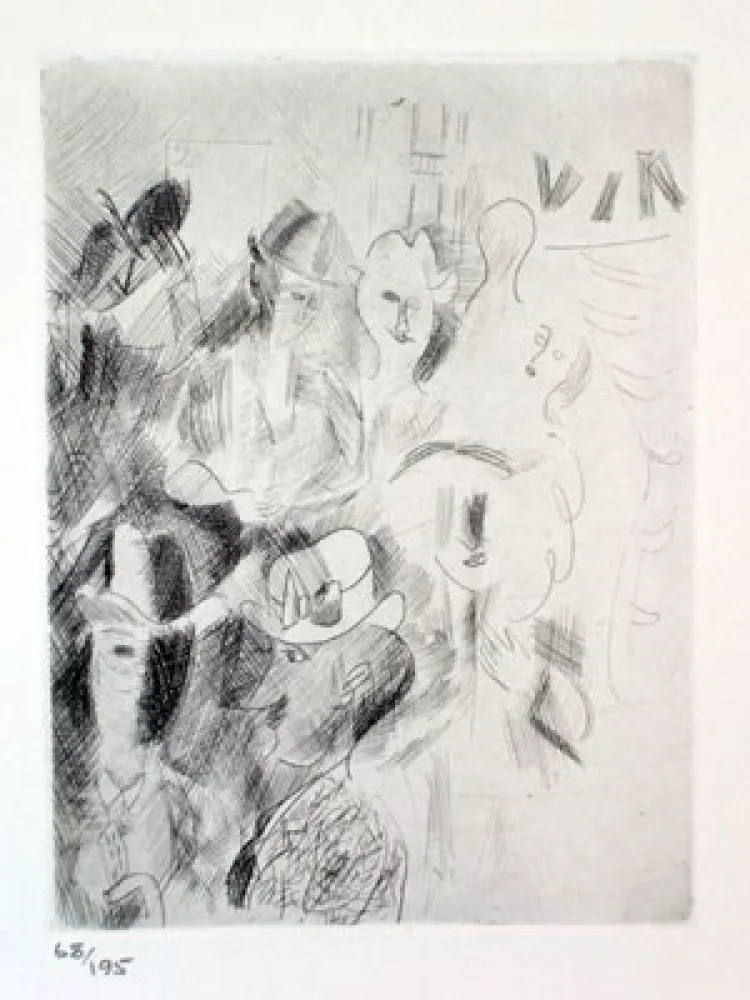 Aguafuerte Bores - Carpeta