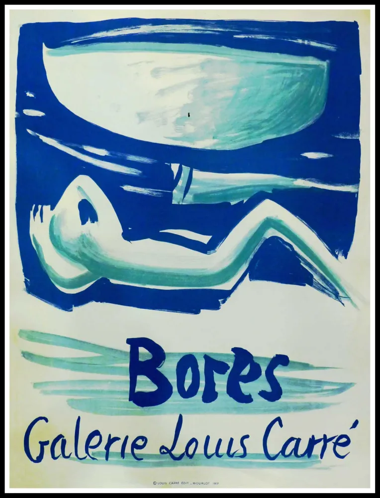 Cartel Bores - FRANCISCO BORES - GALERIE LOUIS CARRÉ
