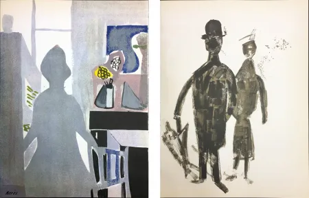 Litografía Bores - INTÉRIEUR (1952)