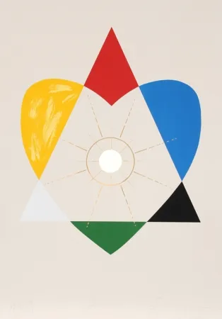 Serigrafía Borofsky - The Balance of Love and Work Produces Energy