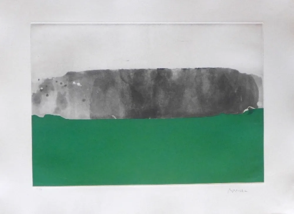 Grabado Borrell Palazón - Paisatge 1