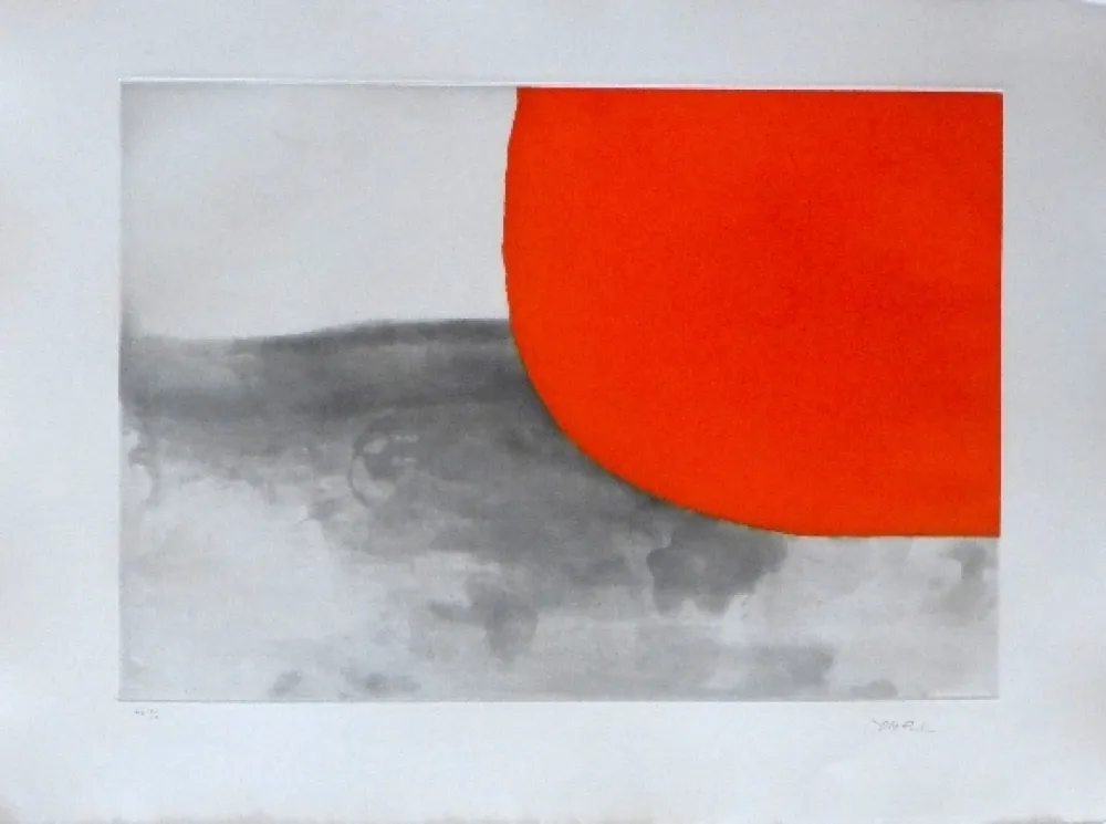 Grabado Borrell Palazón - Paisatge 2