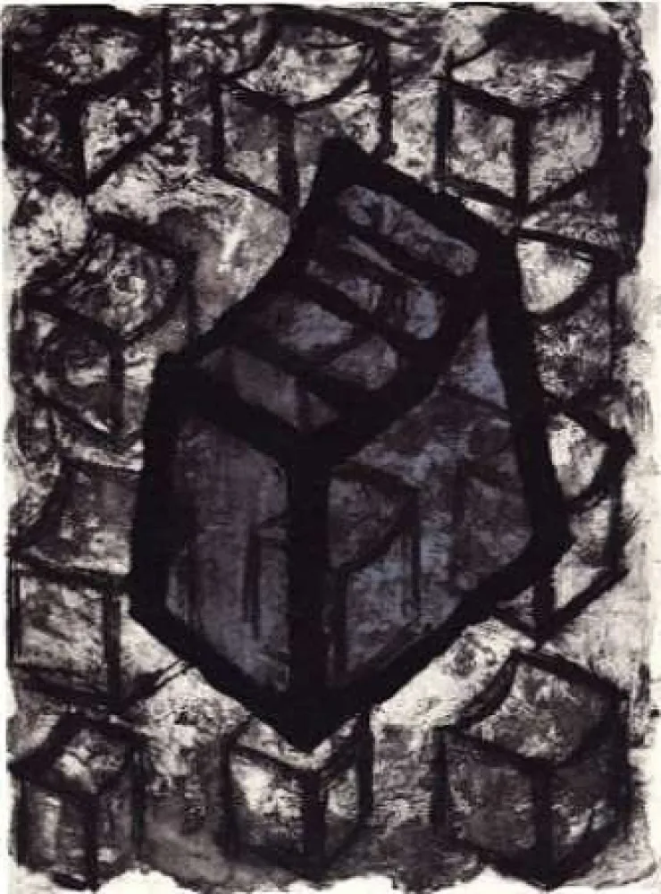 Grabado Boshier - Contained Though II. Flow