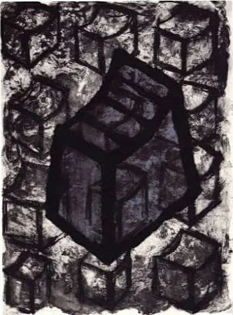 Grabado Boshier - Contained Though II. Flow