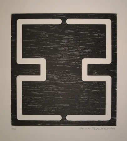 Grabado En Madera Bosshard - Liegendes H