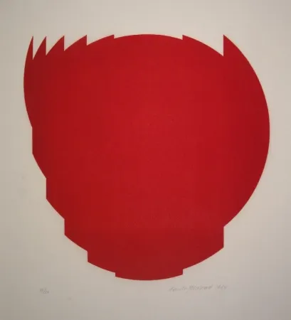 Grabado En Madera Bosshard - Zerlegung eines Kreises in 9 Teile