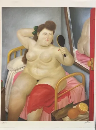 Litografía Botero - La toilette
