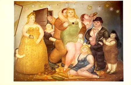 Litografía Botero - Nuit