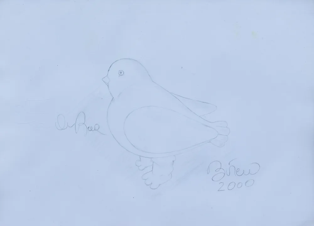 Serigrafía Botero - Paloma, 2000