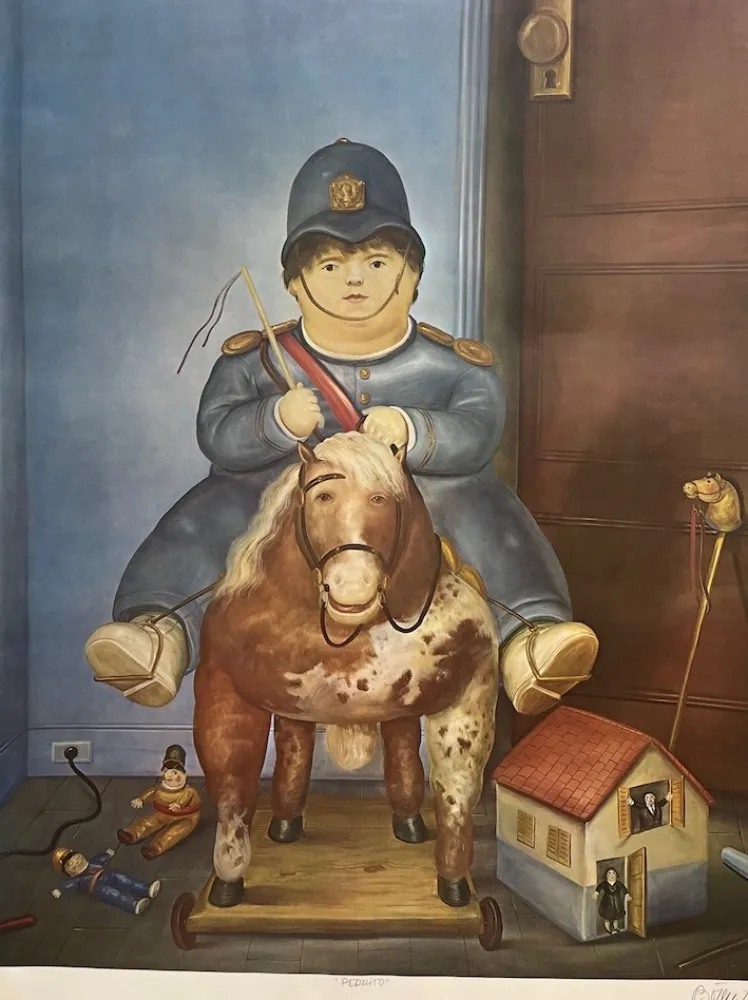 Litografía Botero - Pedrito
