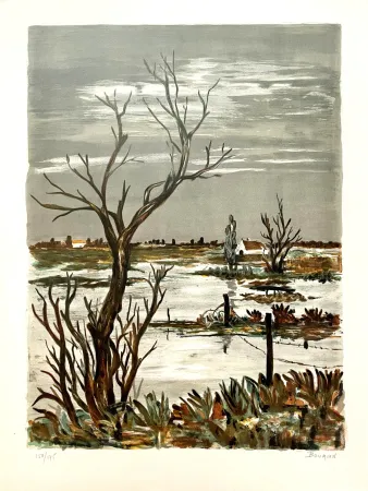 Litografía Boumian - Paysage