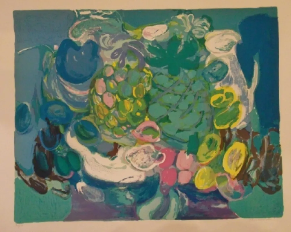 Litografía Bourdouxhe - L'ananas