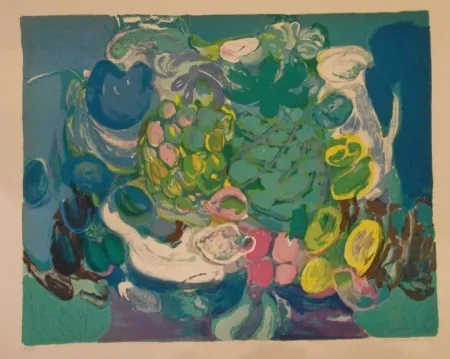 Litografía Bourdouxhe - L'ananas