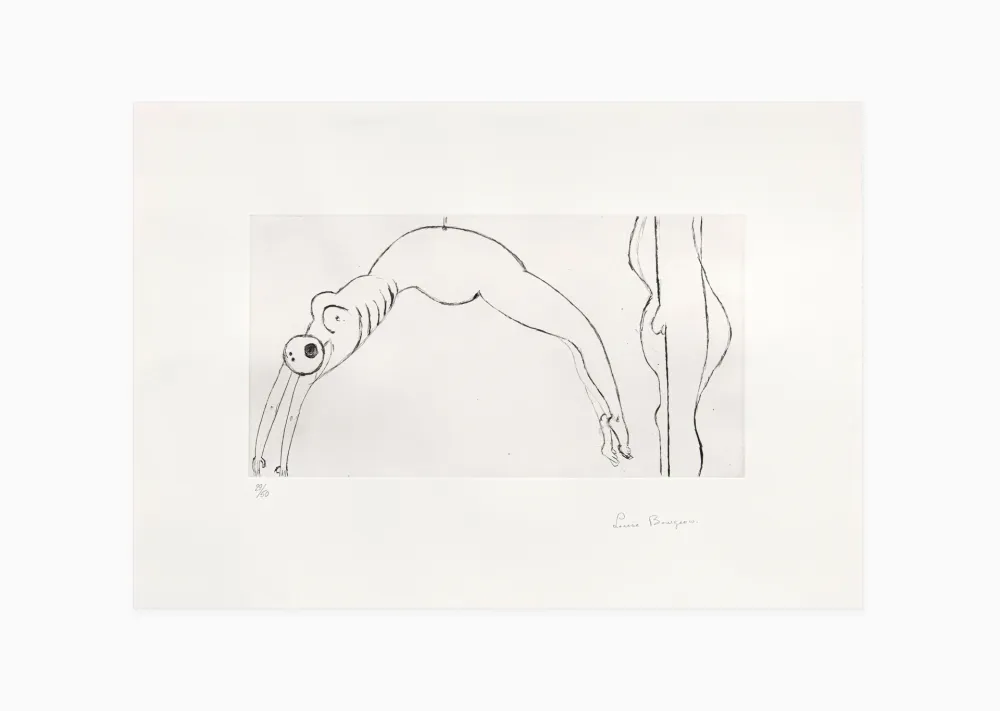 Grabado Bourgeois - Arched figure
