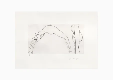 Grabado Bourgeois - Arched figure