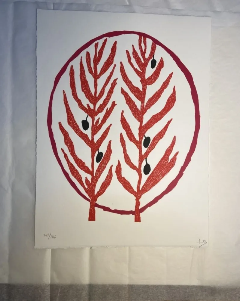 Litografía Bourgeois - Le rameau d'olivier 