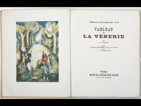 Libro Ilustrado Boussingault - Tableaux contemporains: Tableau des Courses, de la Boxe, de la Vénérie, de l'Amour Vénal, des Grands Magasins, de la Mode, de l'Au-Delà, du Palais, de la Bourgeoisie.