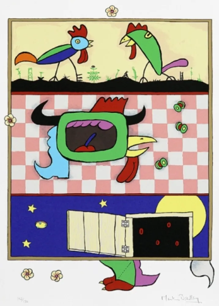 Serigrafía Bradley - The Chickens