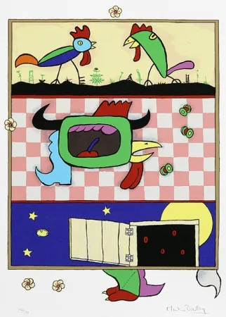 Serigrafía Bradley - The Chickens