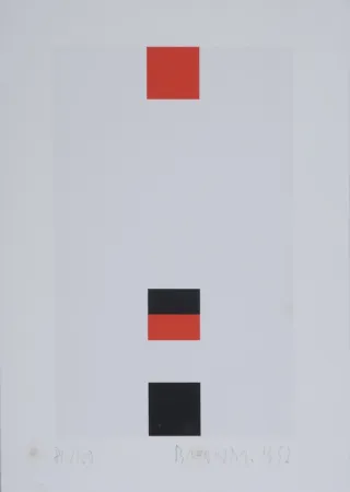 Serigrafía Brandt - Composition abstraite #3