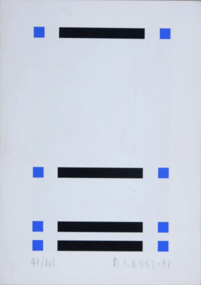 Serigrafía Brandt - Composition abstraite #6
