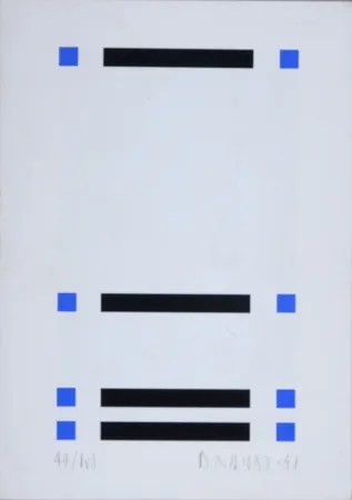 Serigrafía Brandt - Composition abstraite #6