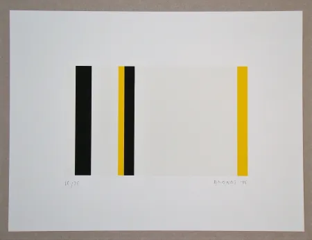 Serigrafía Brandt - Gelb und Schwarz