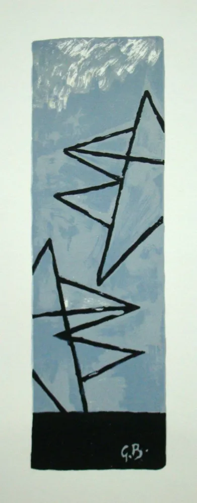 Litografía Braque (After) - Ciel gris I.