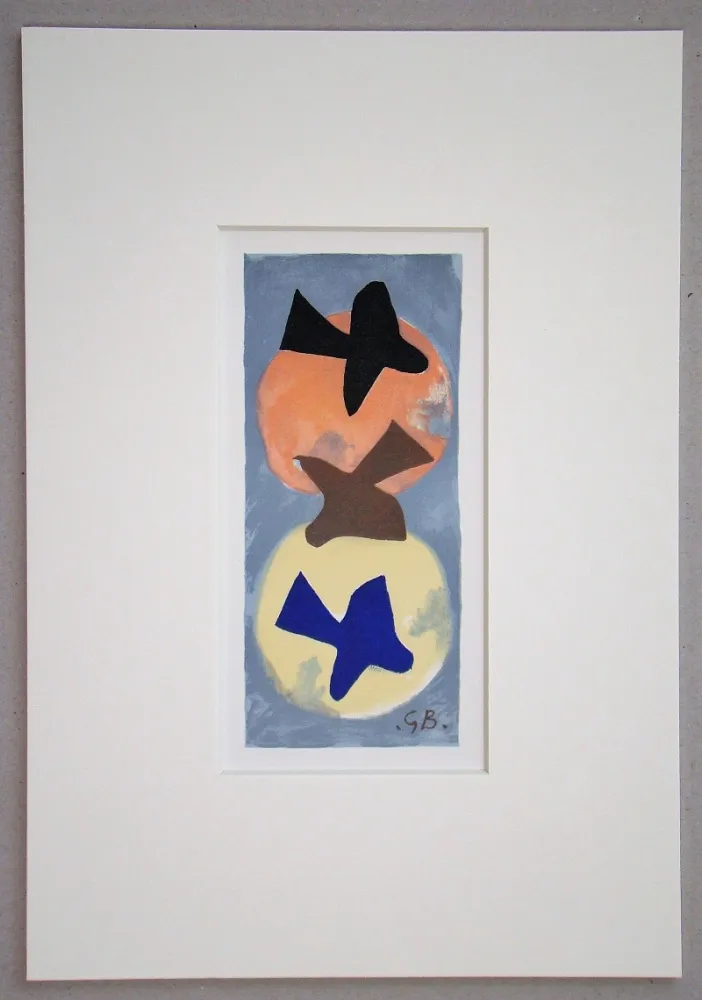 Litografía Braque (After) - Soleil et Lune I.