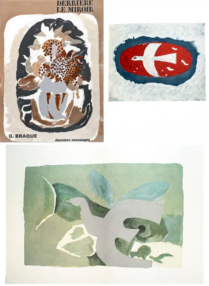 Libro Ilustrado Braque - BRAQUE, derniers messages. Derrière le Miroir n° 166 . Juin 1967.