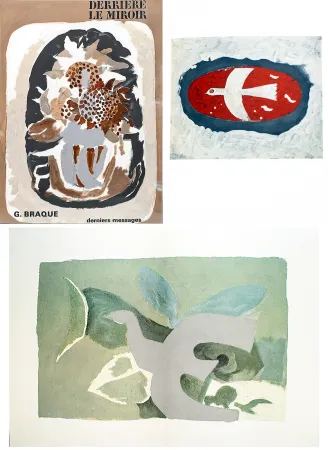 Libro Ilustrado Braque - BRAQUE, derniers messages. Derrière le Miroir n° 166 . Juin 1967.