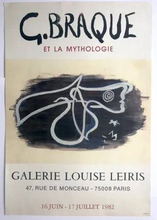 Cartel Braque - Braque et la Mythologie / Galerie Louise Leiris