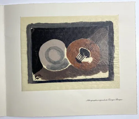Litografía Braque - Carte de voeux 1962