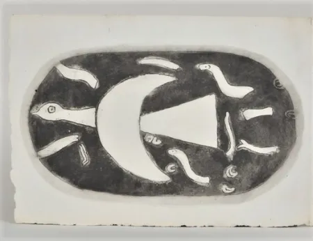 Grabado Braque - Chants de Milarepa