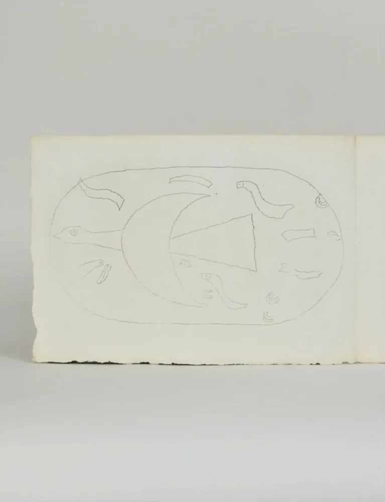 Grabado Braque - Chants de Milarepa