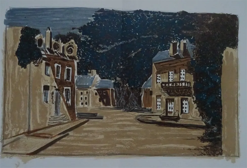 Litografía Braque - Decor pour Les Facheux