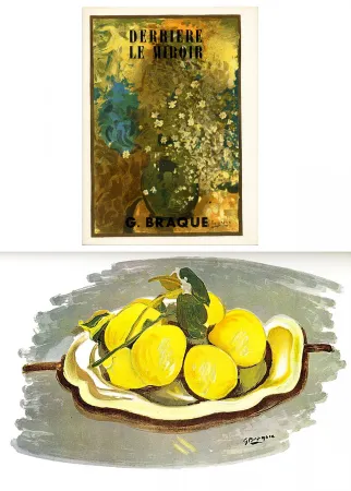 Libro Ilustrado Braque - DERRIÈRE LE MIROIR N°48-49. G. BRAQUE. Juin 1952.